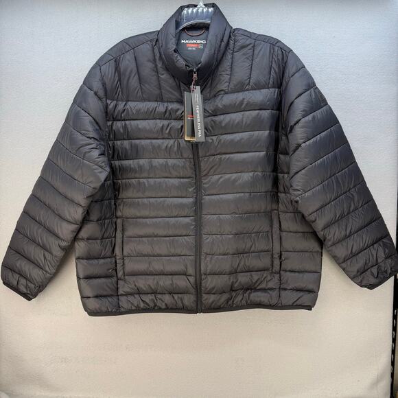 Hawke & Co Puffer Coat Men's 2XL Grey Performance Wind And Water Resistant NWT - Picture 1 of 11